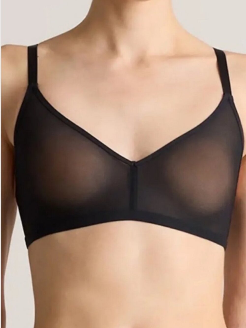 NWOT Quince Belgian Mesh Sheer Bralette Size XS